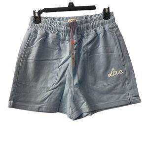 Women's Light Blue Athletic Shorts